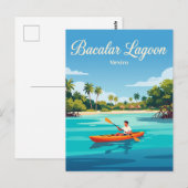 Bacalar-Lagune Mexiko Postkarte (Vorne/Hinten)