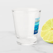 Bacalar-Lagune Mexiko Schnapsglas (Links)