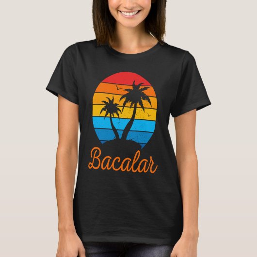 Bacalar Mexico Family Vacation Beach Tropical T-Shirt (Vorderseite)