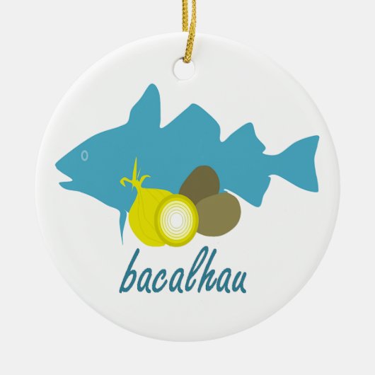 Bacalhau Keramik Ornament (Vorne)