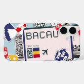 Bacău Rumänien Boarding Pass Case-Mate iPhone Hülle (Rückseite (Horizontal))
