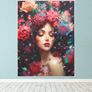 Baccara-Rose Leinwanddruck