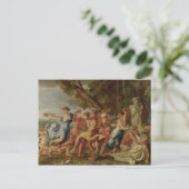 Bacchanal before a Herm, c.1634 Postkarte (Stehend Vorderseite)