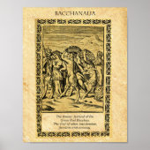 BACCHANALIA, Gott Bacchus Poster (Vorne)