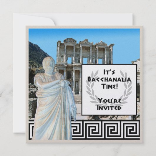 Bacchanalia Time Einladung (Vorderseite)