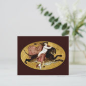 Bacchante auf einem Panther Postkarte (Stehend Vorderseite)