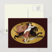 Bacchante auf einem Panther Postkarte (Vorne/Hinten)