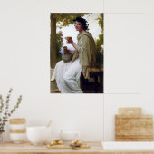 Bacchante von William-Adolphe Bouguereau Poster (Küche)