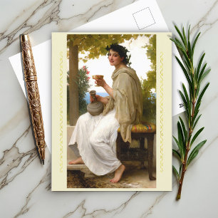Bacchante von William Bouguereau Postkarte