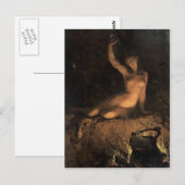 Bacchantin Postkarte (Vorne/Hinten)