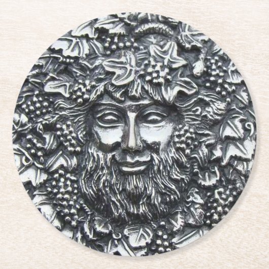 Bacchus 1 runder pappuntersetzer (Vorderseite)