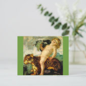 Bacchus beim Leoparden Postkarte (Stehend Vorderseite)