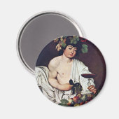 Bacchus by Michelangelo Merisi Da Caravaggio Magnet (Vorderseite/Rückseite)