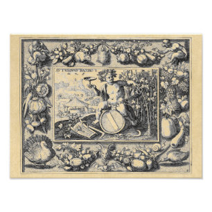 Bacchus-Gott des Weins Fotodruck