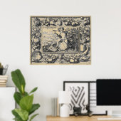 Bacchus-Gott des Weins Poster (Heimbüro)