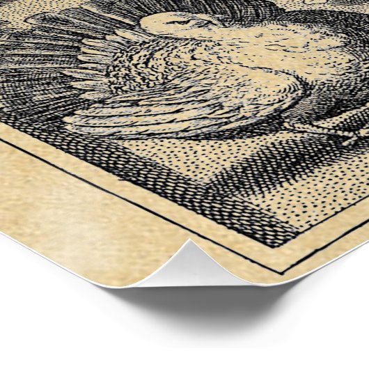 Bacchus-Gott des Weins Poster (Ecke)