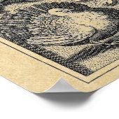 Bacchus-Gott des Weins Poster (Ecke)