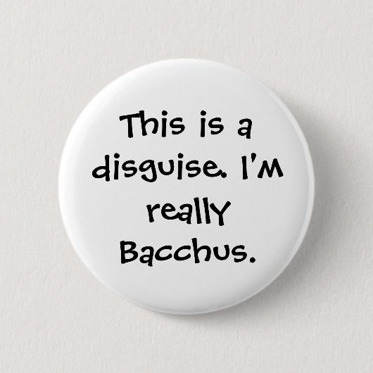 Bacchus-Kostüm Button (Vorderseite)