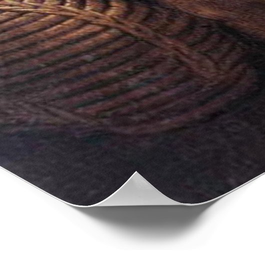 BACCHUS MIT RÖHREN UND WEIN POSTER (Ecke)