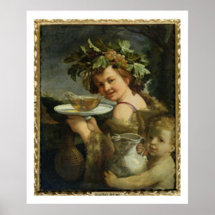 Bacchus (Öl auf Leinwand) Poster