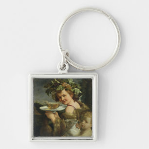 Bacchus (Öl auf Leinwand) Schlüsselanhänger