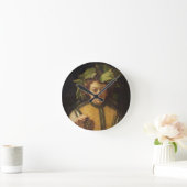 Bacchus Runde Wanduhr (Zuhause)