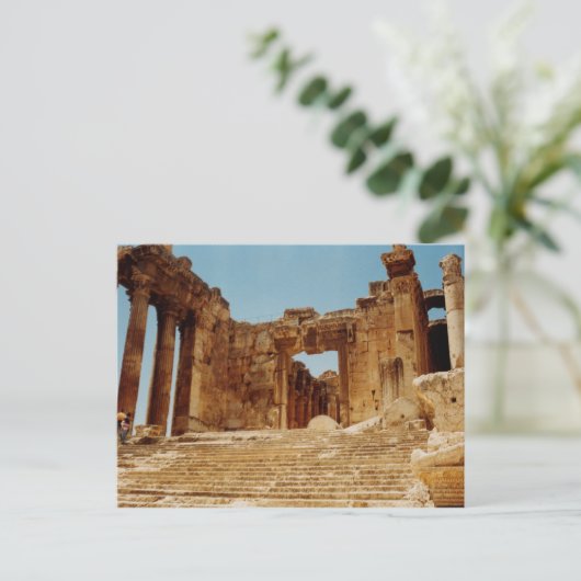 Bacchus-Tempel Postkarte (Stehend Vorderseite)