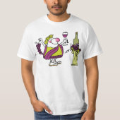 Bacchus u. Wein T-Shirt (Vorderseite)