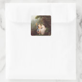 Bacchus und Ariadne Quadratischer Aufkleber (Tasche)