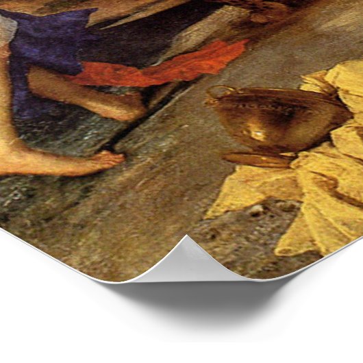 Bacchus und Ariadne von Tizian Poster (Ecke)