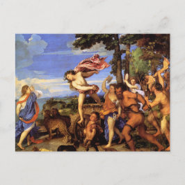 Bacchus und Ariadne von Tizian Postkarte