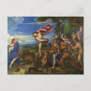 Bacchus und Ariadne von Tizian Postkarte