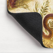 Bacchus und Schlange Agathodaimon in Pompeji Mousepad (Ecke)