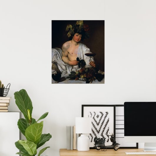 Bacchus von Caravaggio - Poster (Heimbüro)