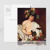 Bacchus von Caravaggio Postkarte (Vorne/Hinten)