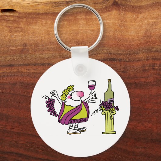 Bacchus & Wein Schlüsselanhänger (Vorderseite)
