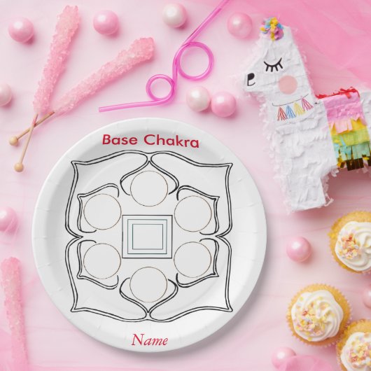 Bace Chakra für einen Workshop Pappteller (Party)