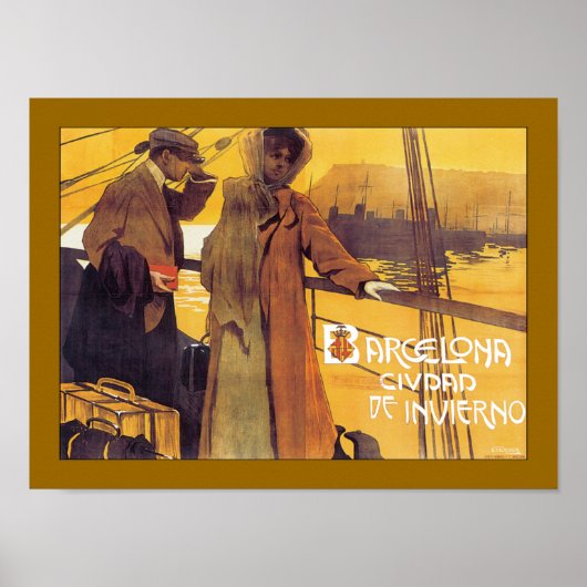 Bacelona Ciudad De Invierno Poster (Vorne)