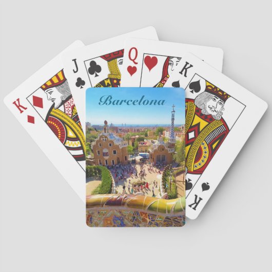 Bacelona Park Guell, Klassische Spielkarten (Rückseite)