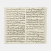 Bach 2. Cello-Reihe, einige Manuskript-Seiten Fleecedecke (Vorderseite (Horizontal))