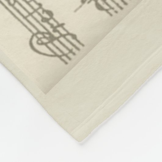 Bach 2. Cello-Reihe, einige Manuskript-Seiten Fleecedecke (Ecke)