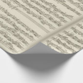 Bach 2. Cello-Reihe, einige Manuskript-Seiten Geschenkpapier (Ecke)