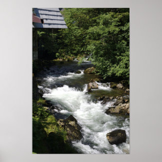 Bach an der Creek Street - Ketchikan, Alaska Poster