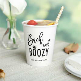 Bach and Boozy Bachelorette Bridal Party Pappbecher