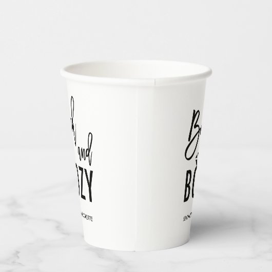 Bach and Boozy Bachelorette Bridal Party Pappbecher (Rechts)