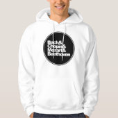 Bach and Chopin and Mozart and Beethoven Hoodie (Vorderseite)