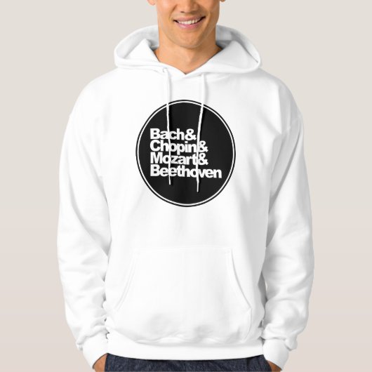 Bach and Chopin and Mozart and Beethoven Hoodie (Vorderseite)