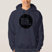Bach and Chopin and Mozart and Beethoven Hoodie (Vorderseite)