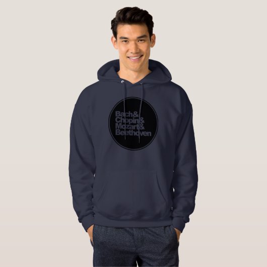 Bach and Chopin and Mozart and Beethoven Hoodie (Vorne ganz)