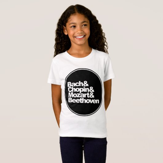 Bach and Chopin and Mozart and Beethoven T-Shirt (Vorne ganz)